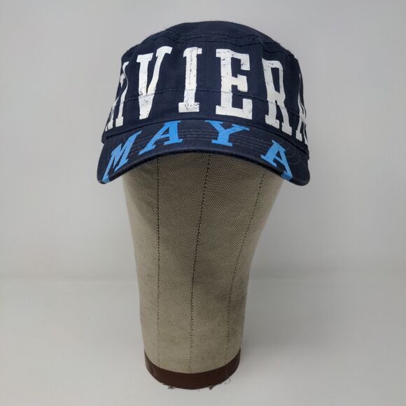 Riviera Maya Strapback Blue Adjustable Graphic Spell Out Logo - Picture 2 of 10